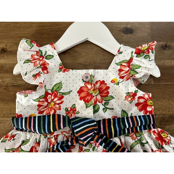 NEW Matilda Jane Platinum Ausgust Loves Me Floral Short Sleeve Top Cream Red 2 - Picture 9 of 9